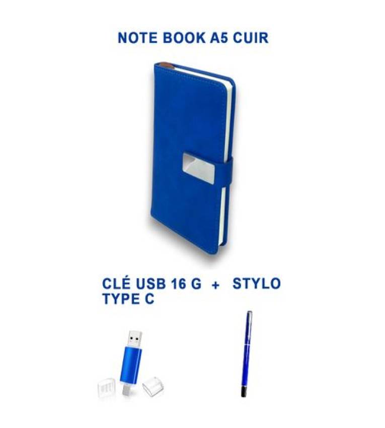 Coffret Cadeau : Carnet de Notes Lecteur Flash USB Double Usage avec stylo